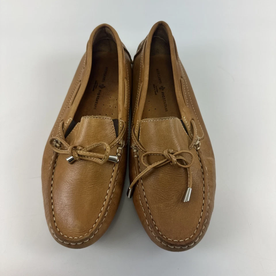 Mocassim Mercanti Fiorentini Driving Moc Couro Marrom Feminino 6 W de Largura - Imagem 2 de 4