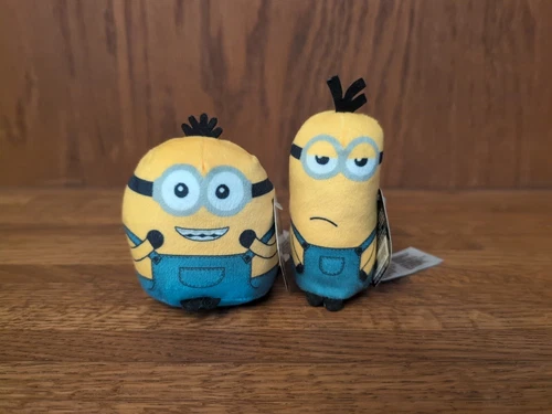 Minions The Rise of Gru Mini 3" Plush Lot of 2: Otto & Kevin Stuffed Toys