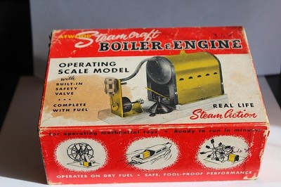 Steam Craft No. S-101:495 Marine Live Steam Engine,  Engine  & Boiler,  With Box