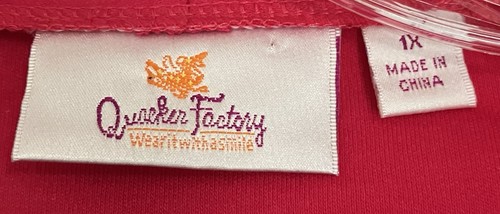 Quacker Factory Pink Sequin Jacket W/Attached Shell Top 1X Bling Glam - Picture 5 of 5
