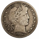 1906S Barber Half Dollar 50C Raw