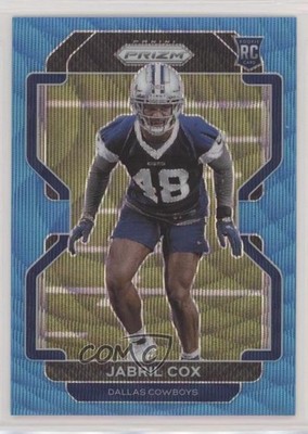 2021 Panini Prizm Rookie Blue Wave Prizm 42/199 Jabril Cox #394 Rookie RC 0a3