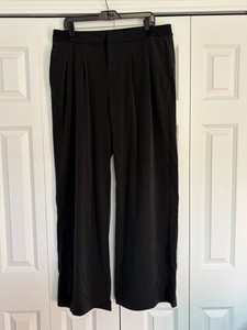 Nike Women's Dri Fit Golf Pants Wide Leg Pleated Black size XL