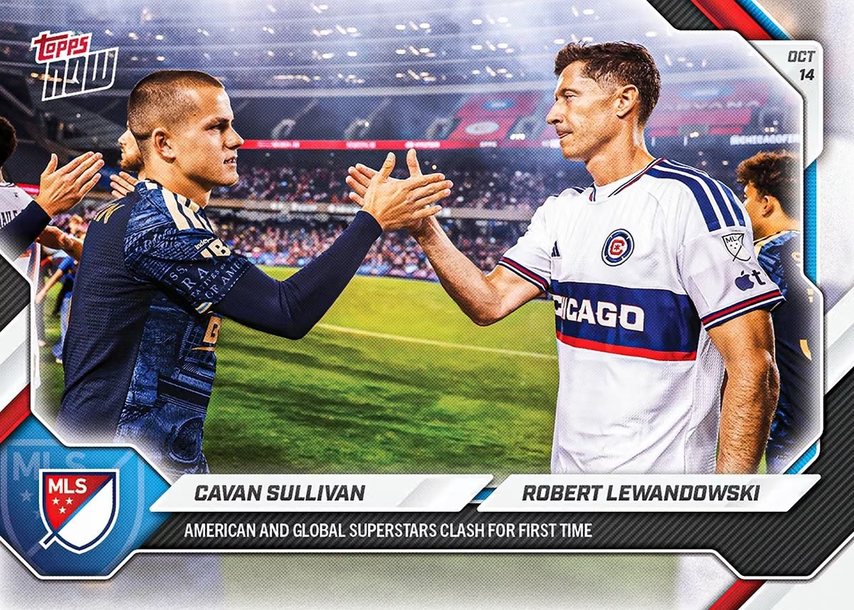 Cavan Sullivan Robert Lewandowski - Topps NOW - Man City Union 94 Presale