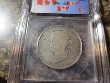 1900 CANADA 50 CENT SILVER ICG G4     901