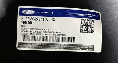 NEW OEM Ford 6.5' Pickup Bed Side Outer Panel Left FL3Z-9627841-A