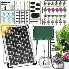 Automatic Solar Irrigation System 10W for Garden Plant Greenhous DIY 30 Drippers
