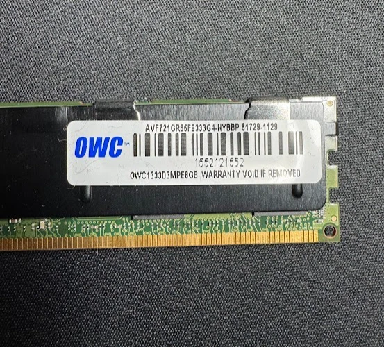 OWC MEMORY 32GB  (4 X 8GB) OWC 8GB DDR3 ECC 1333MHz DIMMs OWC1333D3C8M32K - Image 4 of 4