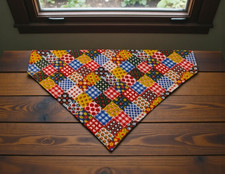 Patchwork Dog Bandana Over the Collar Slide on Scarf Bandanna Patches Quilt