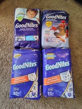 Goodnites S/M Semi-Vintage Variety Case Of 4 Packs  See Pics/Desc For More Info