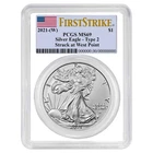2021 (W) $1 Type 2 American Silver Eagle PCGS MS69 FS Flag Label White Frame