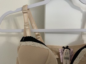 NEW Victoria's Secret Beige w/Black Trim 36C Sexy Little Things Corset Lingerie