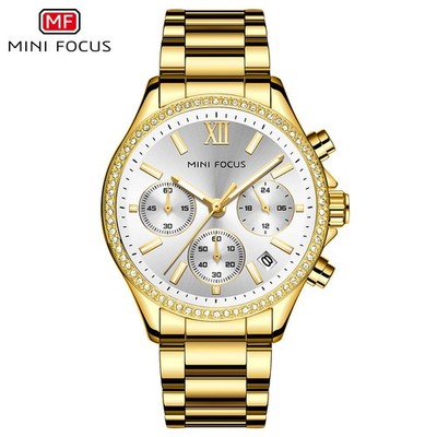 MINI FOCUS Women Watch Multifunction Date Wristwatch Ladies Girls Quartz Watches