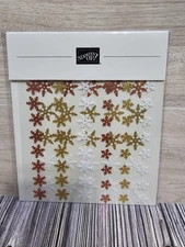 Stampin’ Up! ADHESIVE-BACKED SNOWFLAKE ASSORTMENT 10, 15, 17 MM PKG OF 90