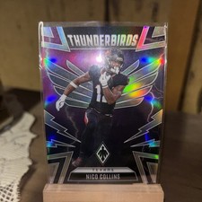 2025 Panini Phoenix Football Nico Collins Thunderbirds #20 Silver Holo