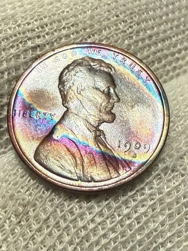 1909-S VDB Lincoln Cent Wheat Penny, Avidly Pursued Choice AU Key Date! Toned