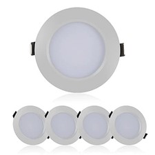 RV Boat Recessed Ceiling Light, 4 Pack 12-24V DC LED Puck Down Cool White