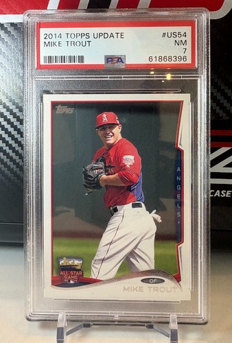 2014 Topps Update All-Star Mike Trout #US54 PSA 7 NM* Los Angeles Angels MVP 🔥