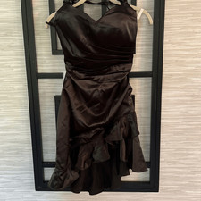 NWT Wear Your Love black 80s style evening, dress, ballgown prom, dress, bridesm