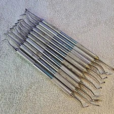 Hu-Friedy Double End #3 Woodson Plastic Filling Dental Instrument SET LOT 28