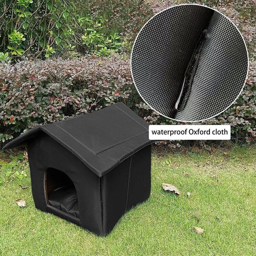 Haustierzelt Haus Indoor Warmbett mit abnehmbarem Kissen Klein Mittel Groß Haustier - Bild 15 von 23