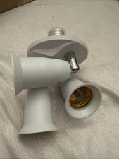 3 to 1 Light Socket  Splitter Lamp Base Adapter for Standard LED and CFL Bulbs