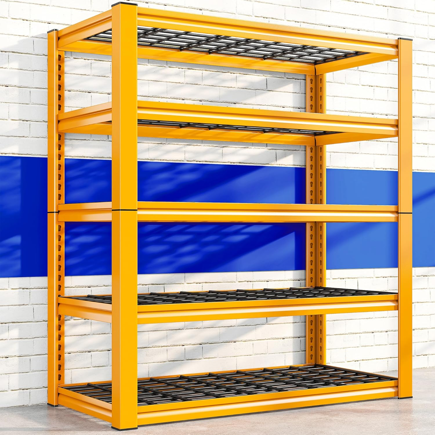 Heavy Duty 5-Tier Garage Shelving Unit Adjustable 3000LB Capacity Metal Storage Rack