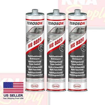 Teroson MS 9320 SF Black Sprayable Seam Sealer 310ml  - 3 Each