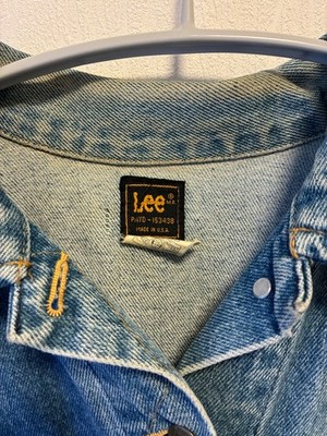 Vintage 80s Lee 220-J Made in USA Denim Jacket Blue Oversized Size