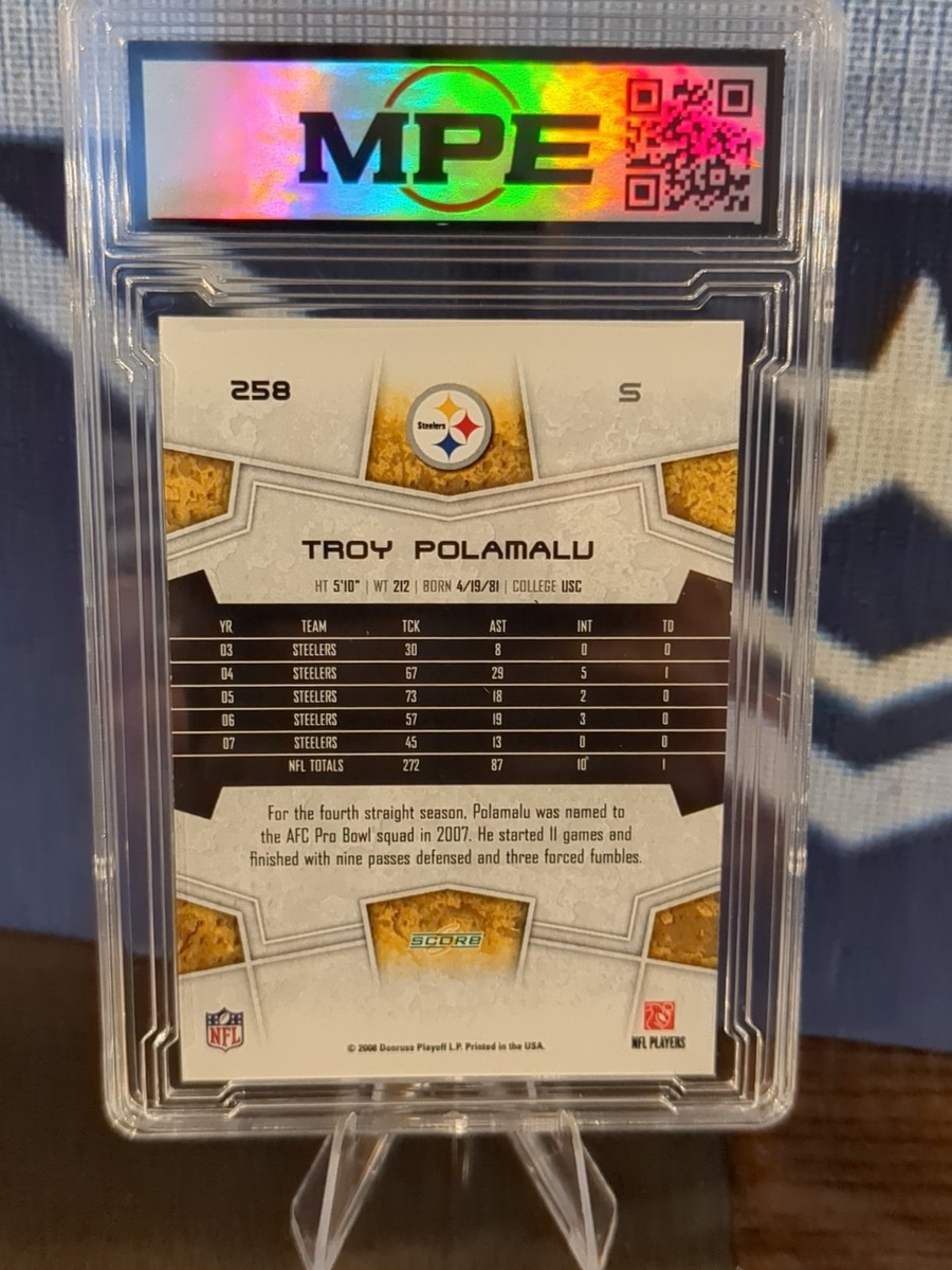 2008 Score - Troy Polamalu #258 for sale online | eBay