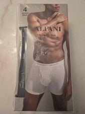 New Mens Alfani Moisture-Wicking Black Pack of 4 Tagless Boxer Briefs XL