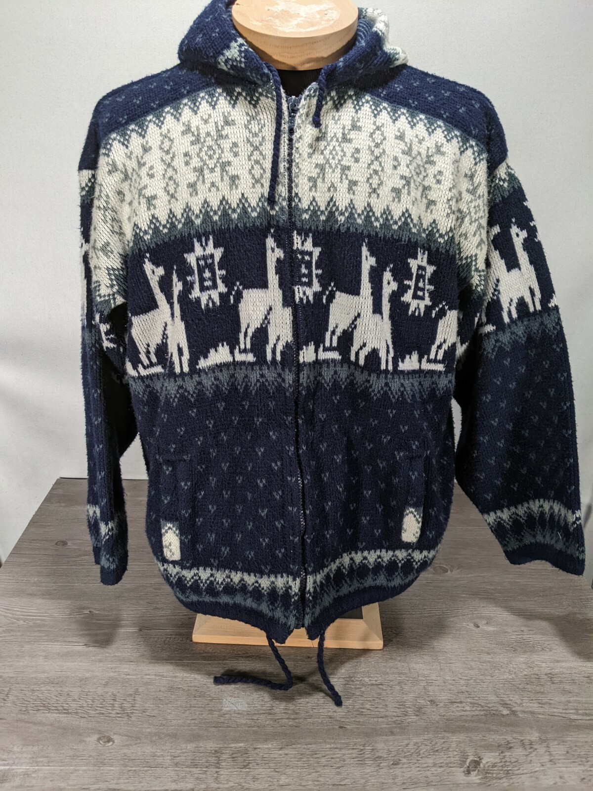 Vtg Tejidos Ruminahui Wool Sweater 
