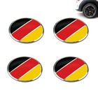 4pc 56mm German Germany Flag Car Wheel Center Caps Emblems Badges Stickers Decal