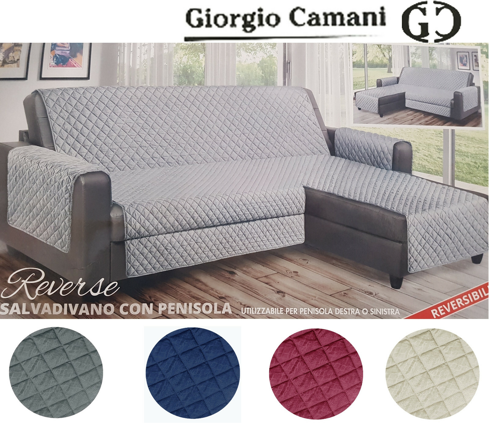 Salvadivano Copridivano Con Chaise Longue Wish TR SOFA COVER