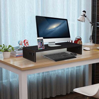 Laptop Desktop Monitor Riser Tv Stand Desk Organizer Storage Shelf