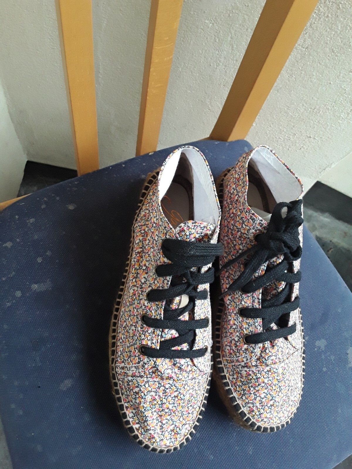 Gaimo Espadrilles Women Lace Up Liberty Pepper Sneakers Uk Size 40 | eBay