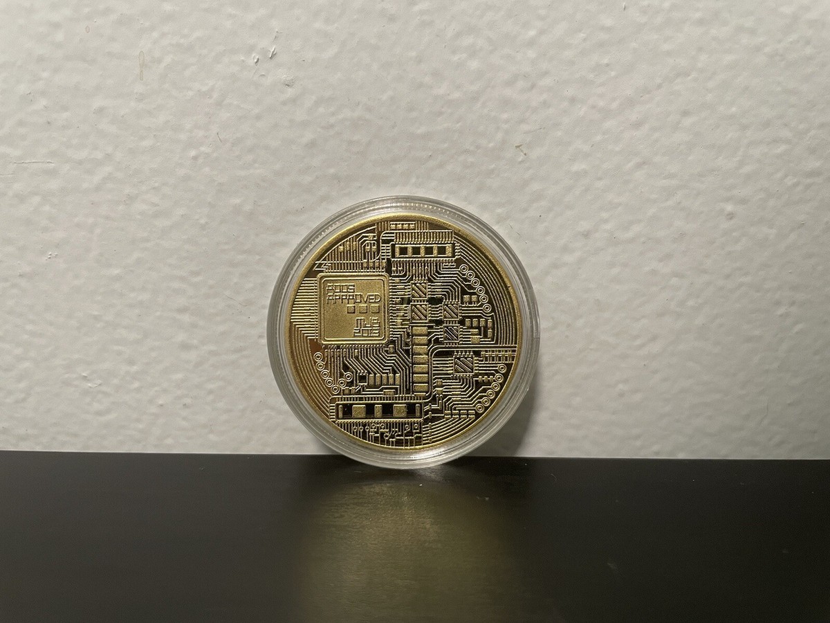 Bitcoin Physical Commemorative Coin Gold Plated w/ Case Crypto Collectible  NEW | eBay