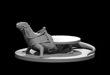 Giant Lizard Mount Mini Slot 28mm Scale DND D&D Wargame Tabletop Mini