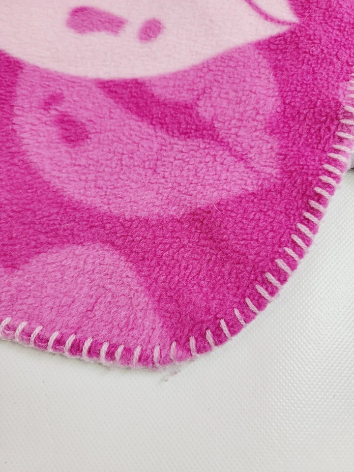 Playboy Classic Rabbit Heads & Lips Purple & Pink Plush Fleece Blanket 50" X 60" - Image 3 of 4