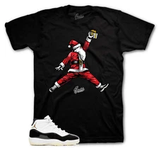 Shirt To Match Jordan 11 Gratitude DMP Shoes - Air Santa Sneaker Tee