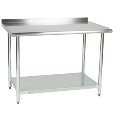 Commercial 30" x 48" Stainless Steel Work Prep Table With 2" Upturn Kitchen NSF