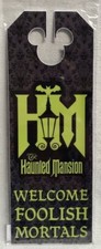 Disney The Haunted Mansion Door Hanger Welcome Foolish Mortals / Tomb Sweet Tomb