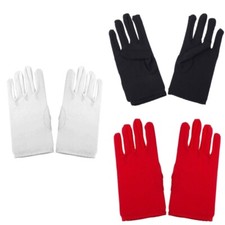 Evening Dinner Short Gloves Proms Gloves Black Gloves for Accessories