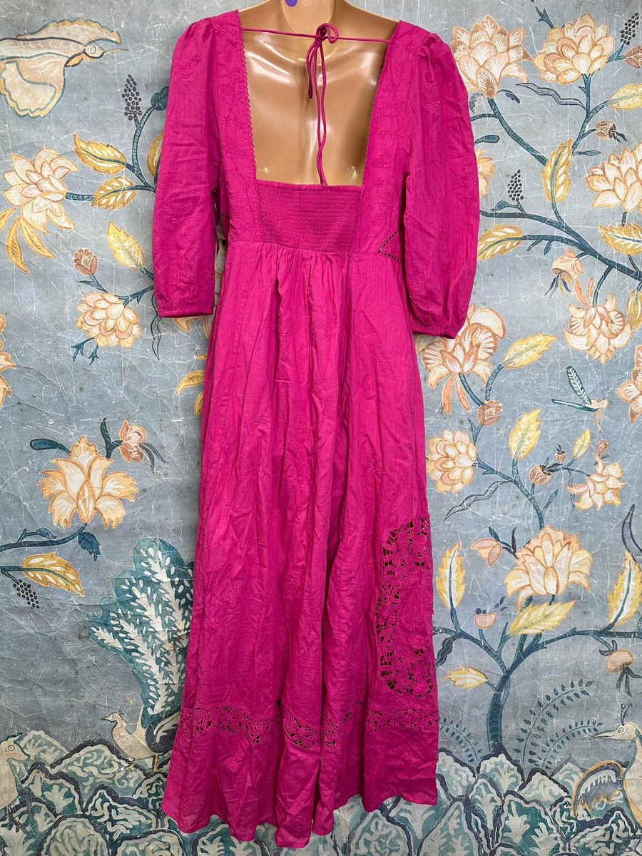 Free People Lisa Lace Midi Dress Size S. | eBay