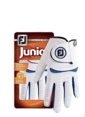 Footjoy Junior Handschuh weiss für die linke Hand (Rechtshänder) in Medium
