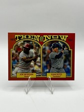 Joe Morgan Juan Soto 2024 Topps Heritage Then and Now TAN-3 Reds Yankees