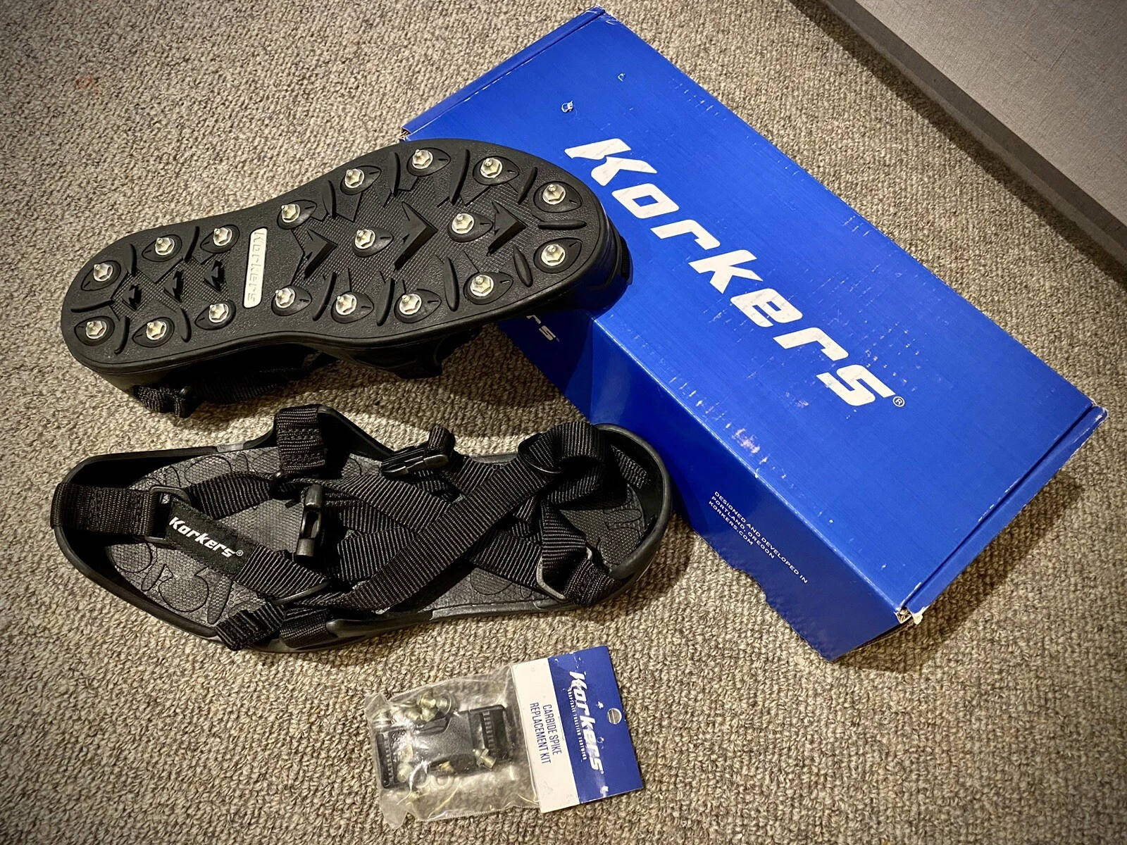 Korkers CastTrax Cleated Overshoe Sandals Large NEW - Anti slip slipper Fishing
Opens in a new windo