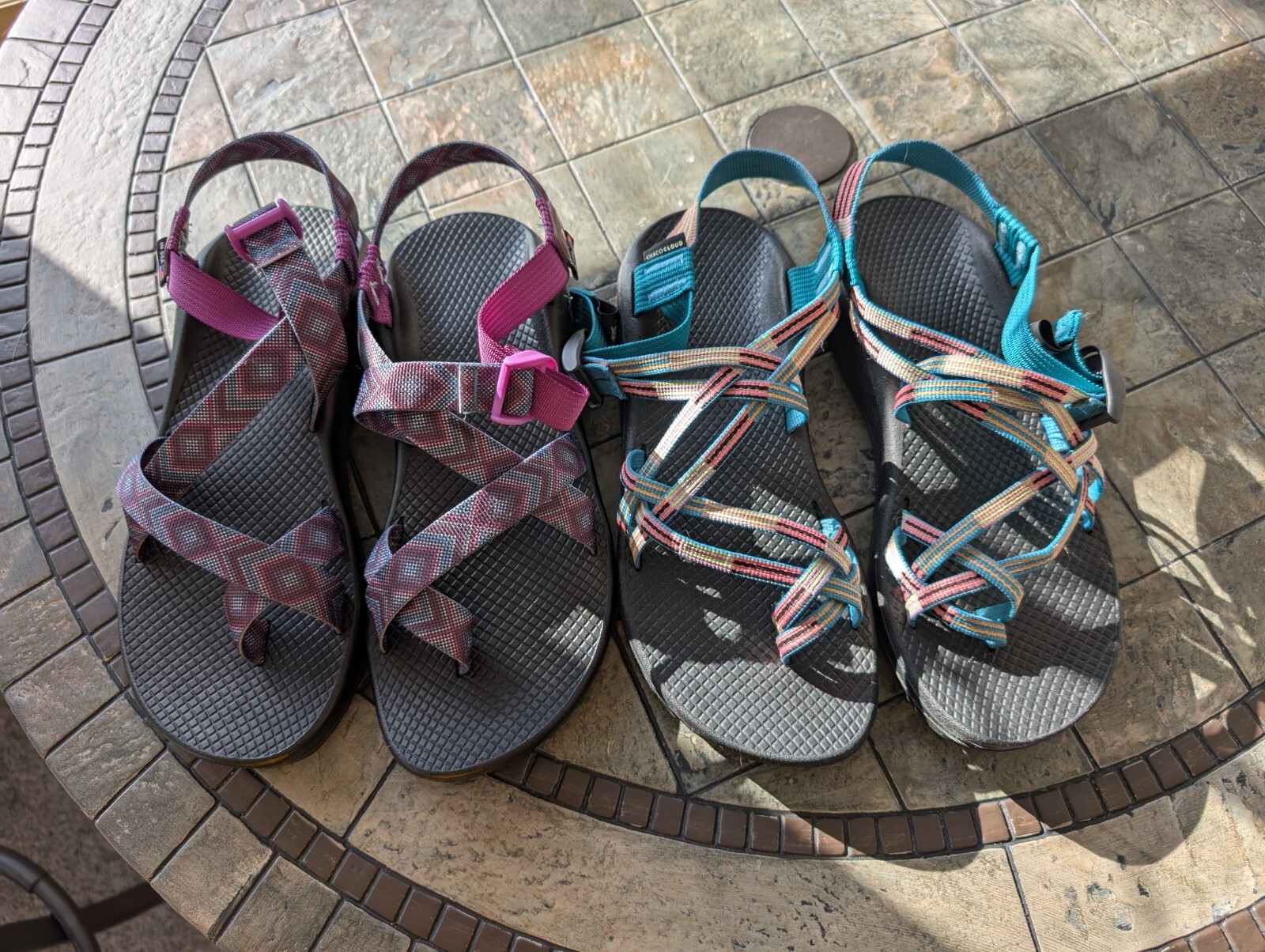 Lotto 2 paia sandali chaco donna 10 usati in ottime condizioni