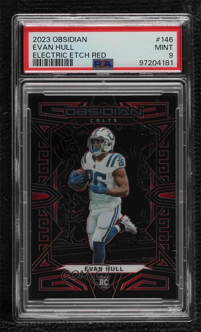 Evan Hull Panini Obsidian #146 Red Electric Etch