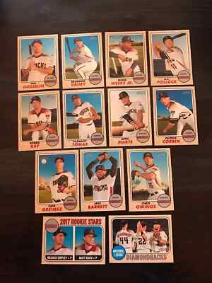2017 Topps Heritage ARIZONA DIAMONDBACKS Base Team Set of (13)